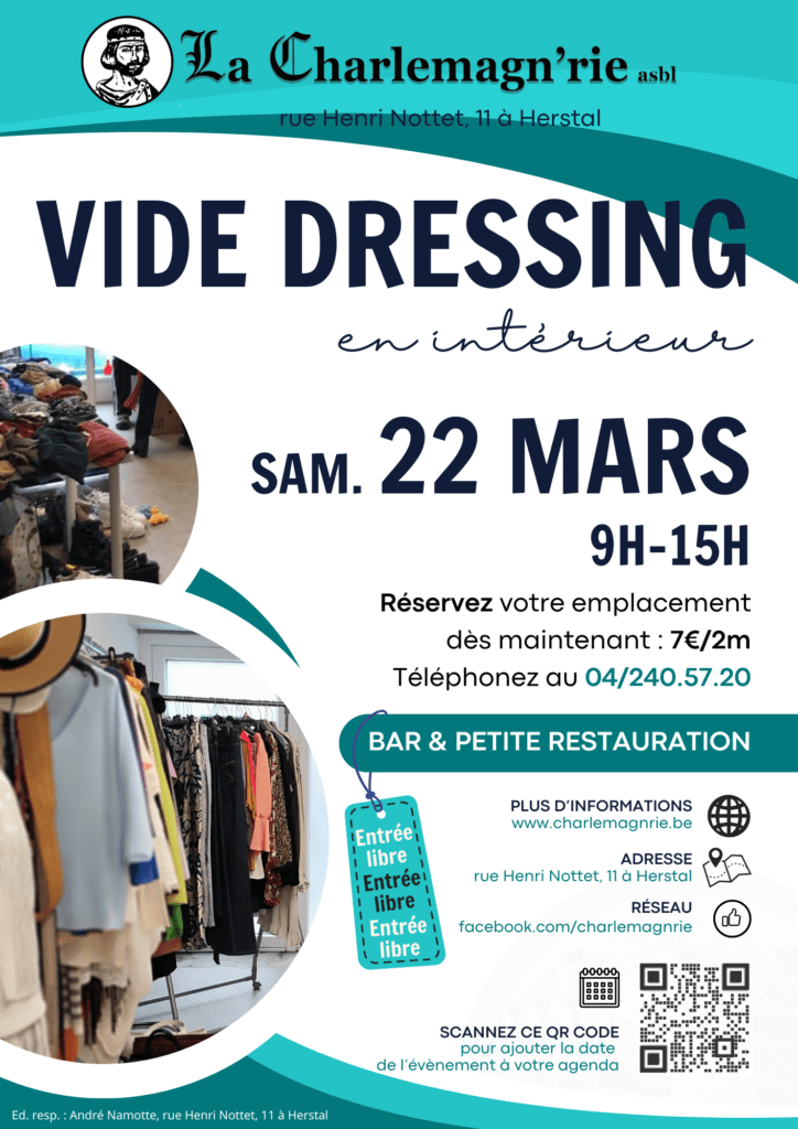 Vide dressing mars Herstal Liège