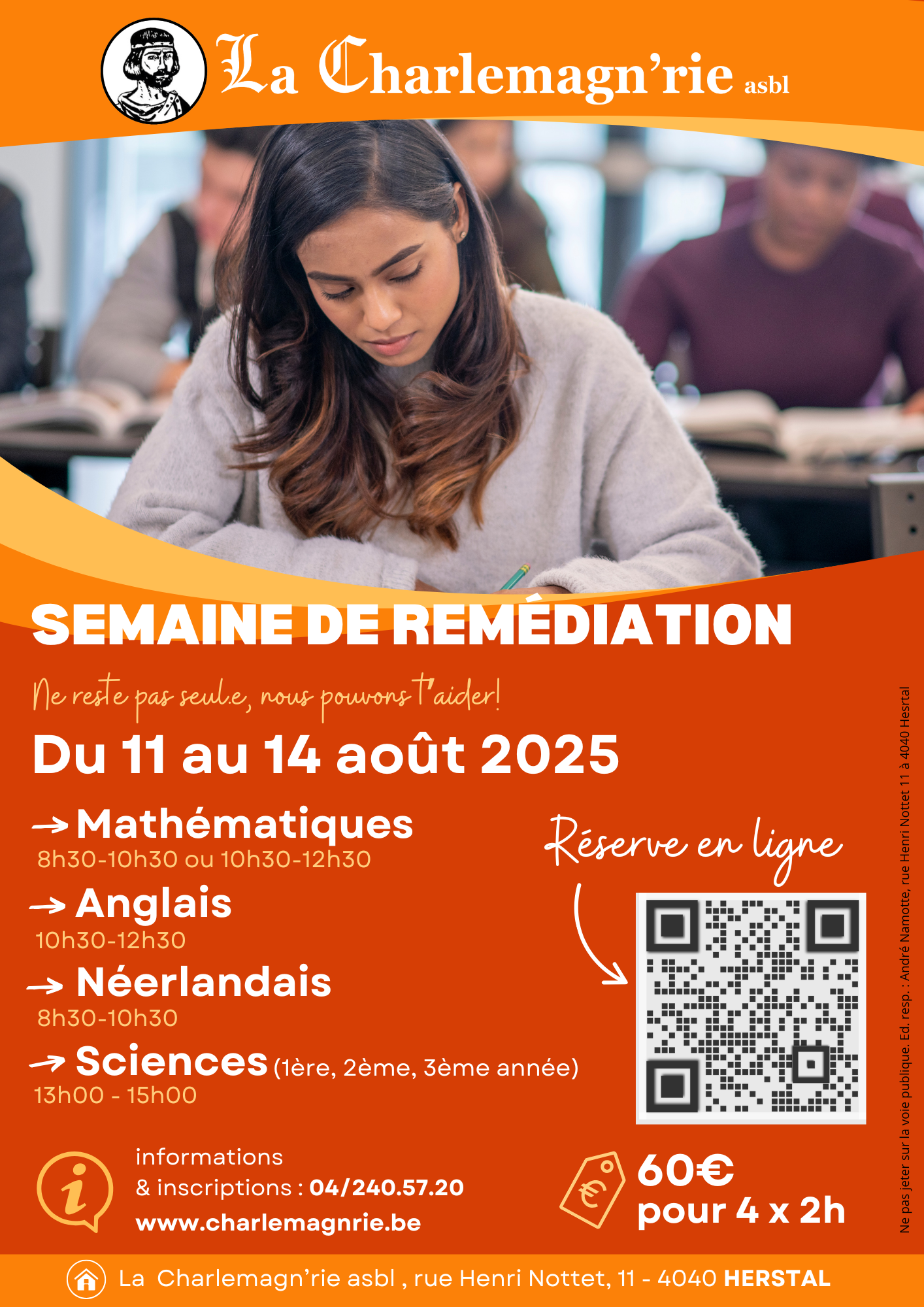 août 2025 semaine de remédiation scolaire