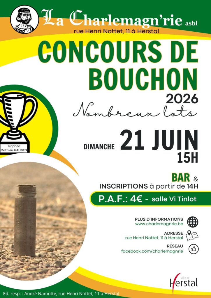 Concours de bouchon 2026 affiche